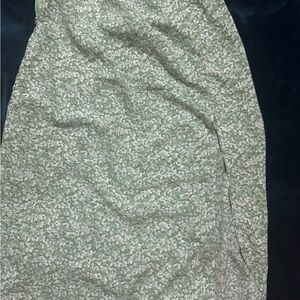 Floral Green Skirt